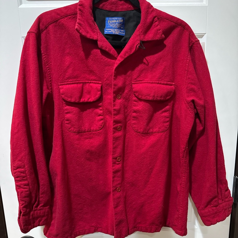 Pendleton Red Wool Shirt - image 1
